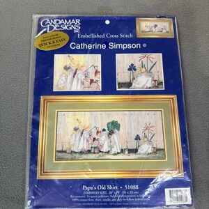 Candamare Designs Embellished Cross Stitch Kit- Papa's Old Shirt #51088- NEW